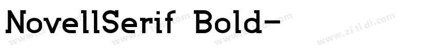 NovellSerif Bold字体转换